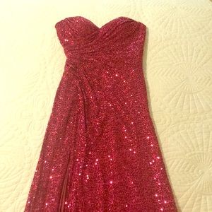 La Femme formal floor length gown